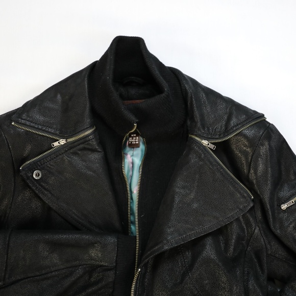 DANIER SHEEP SKIN BOMBER JACKET - Picture 1 of 9